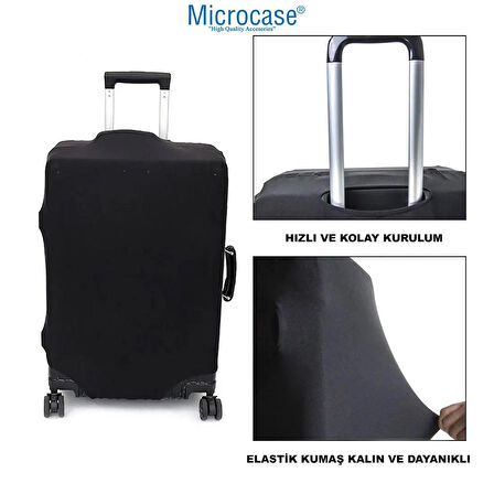 Microcase Bavul Valiz Çanta Kılıfı Likralı Esnek S Boy 57x35x23CM AL4273 Kırmızı
