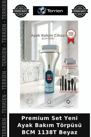 Premium Set Yeni Ayak Bakım Törpüsü BCM 1138T Beyaz