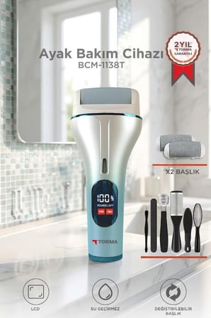 Premium Set Yeni Ayak Bakım Törpüsü BCM 1138T Beyaz