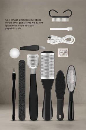 Premium Set Yeni Ayak Bakım Törpüsü BCM 1138T Beyaz