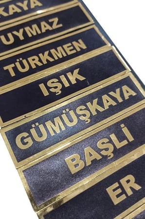 Premium Personel Kartı İsimli Parça Görevli Nişanı PVC JANDARMA ASAYİŞ İSİMLİK