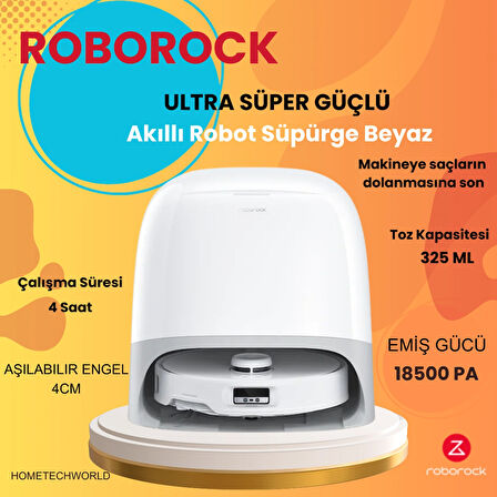 Roborock Qrevo Curv Akıllı Robot Süpürge Beyaz
