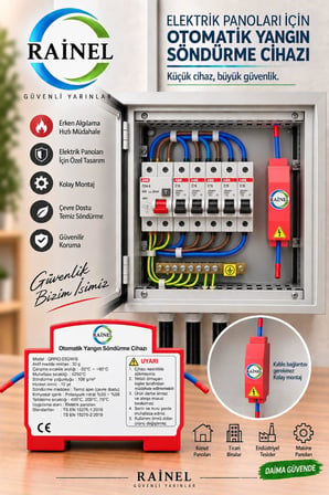 Otomatik Yangın Söndürücü (Dağıtım Kutusu ve Elektrik Panosu İçin)