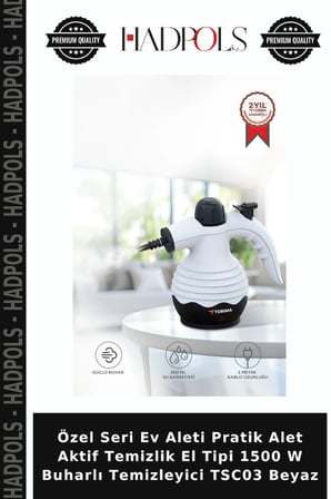 Özel Seri Ev Aleti Pratik Alet Aktif Temizlik El Tipi 1500 W Buharlı Temizleyici TSC03 Beyaz