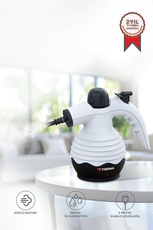 Özel Seri Ev Aleti Pratik Alet Aktif Temizlik El Tipi 1500 W Buharlı Temizleyici TSC03 Beyaz