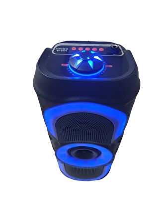 HOPARLÖR LEDLİ KABLOSUZ TAŞINABİLİR IŞIKLI  2000W ULTRA GÜÇLÜ VE PRÜSSÜZ SES ORTA BOY (15X40) 4''X 2