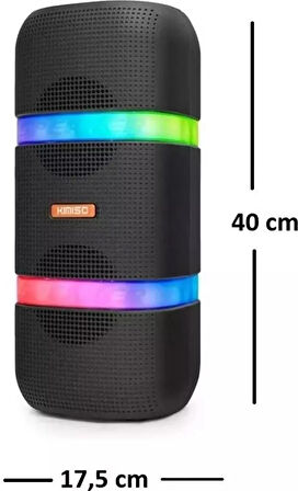 Hadron Kımıso QS3635 Hoparlör Rgb Led Fm Radyo 2x5w