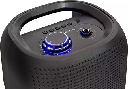 Hadron Kımıso QS3635 Hoparlör Rgb Led Fm Radyo 2x5w