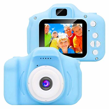 qasul Mini 1080p Hd Kamera Çocuklar Için Dijital Fotoğraf Makinesi Pembe Mavi QASUL2CMR9.