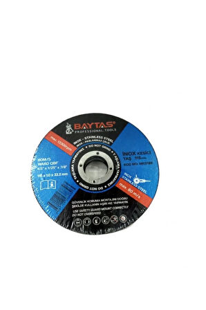 Inox Kesici Taş 115 Mm