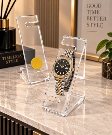 Saat Standı SW Model 11 cm Oval Şeffaf – 5 Adet