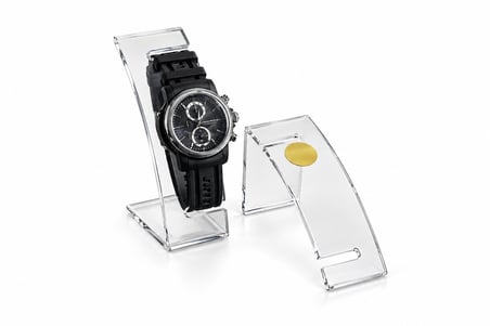 Saat Standı SW Model 13 cm İnce Oval Şeffaf – 5 Adet