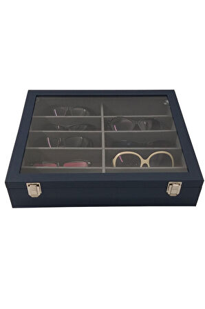 Gözlük Kutusu 10'lu Lacivert Kroko