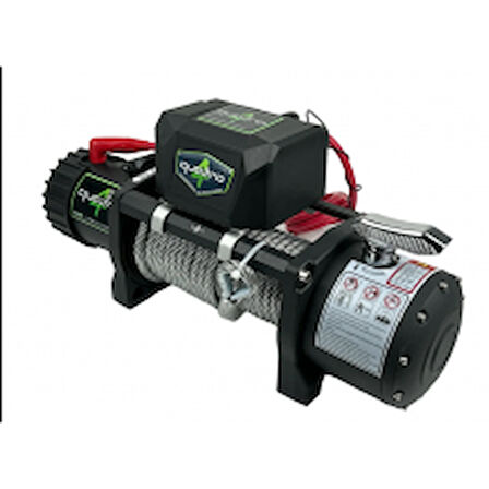 QUATRO 13500lb Çekiciler İçin Özel Üretim Çelik Halatlı Vinç / 12V