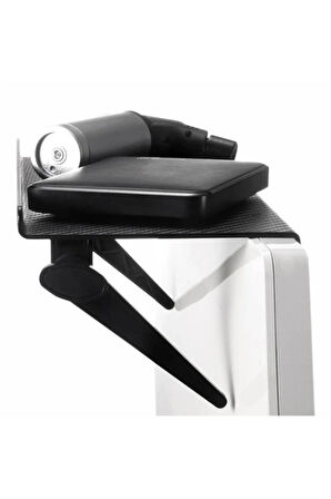 TİNEKE 30x12 Cm Katlanabilir Katlanabilir Televizyon TV Standı Ayarlanabilir Ekran Üstü Raf Portatif Eşya