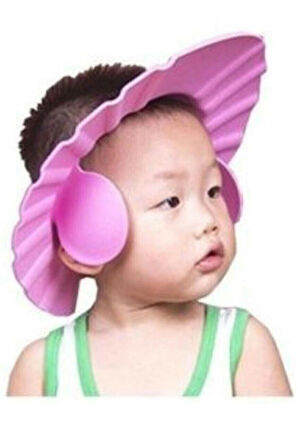 TİNEKE  Bebek Banyo Şapkası -kulaklıklı Pembe