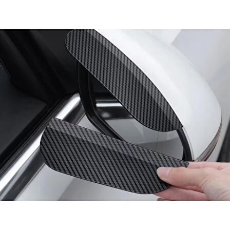 TİNEKE Araba Ayna Yağmur Koruyucu Siper Karbon Desenli