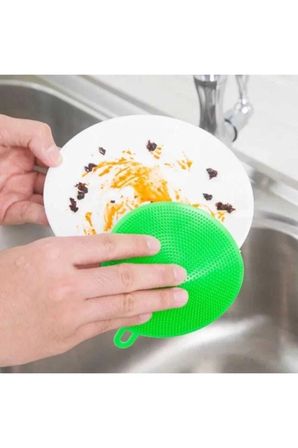 Silikon Bulaşık Yıkama Fırçası Tükenmeyen (2 Adet)
