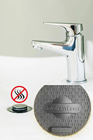 TİNEKE  Lavabo Kötü Koku Giderici Önleyici Silikon Mat Sızdırmaz Lavabo Tıkacı Lavabo Tıpası Evye Kapağı GRİ