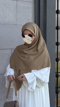 Pamuklu Organik Modal Eşarp-Küf Yeşil