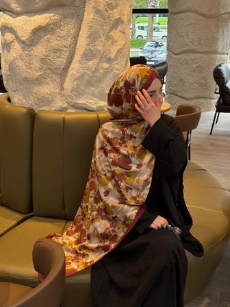Pamuklu Garden Desen Şal-Mürdüm