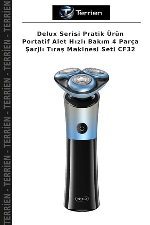 Delux Serisi Pratik Ürün Portatif Alet Hızlı Bakım 4 Parça Şarjlı Tıraş Makinesi Seti CF32