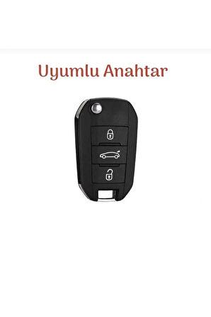 Citroen Yeni C3 Aircross Silikon Anahtar Koruma Kılıfı Siyah Renk 3.resime Bakınız