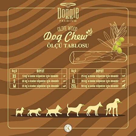 Doggie Doğal Zeytin Ağacı Köpek Çiğneme Oyuncağı Medium