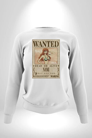 Naruto Manga Görünmez Danscılar Erkek Kadın Unisex Dijital Baskılı Beyaz Sweatshirt