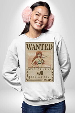 Naruto Manga Görünmez Danscılar Erkek Kadın Unisex Dijital Baskılı Beyaz Sweatshirt
