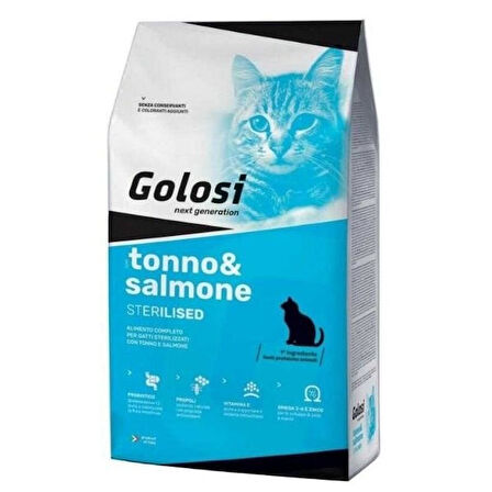 Golosi Ton ve Somon Balıklı Kısırlaştırılmış Yetişkin Kedi Maması 7.5 Kg