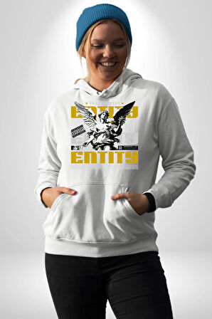 Sokak Style Ebeveyn Danışmanlığı Sanat Karma Erkek Kadın Beyaz Dijital Baskılı Kapüşonlu Sweatshirt Hoodie