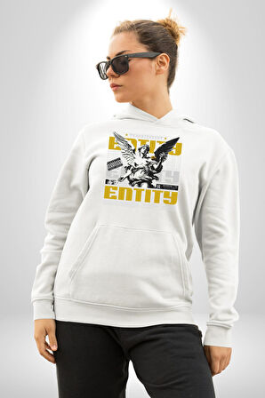Sokak Style Ebeveyn Danışmanlığı Sanat Karma Erkek Kadın Beyaz Dijital Baskılı Kapüşonlu Sweatshirt Hoodie