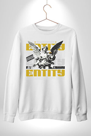 Sokak Style Ebeveyn Danışmanlığı Sanat Karma Erkek Kadın Unisex Dijital Baskılı Beyaz Sweatshirt