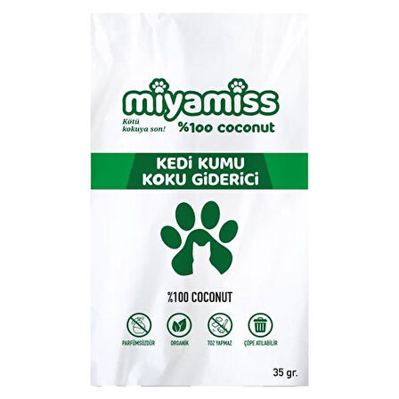 Miyamiss Coconut Kedi Kumu Giderici 35 Gr