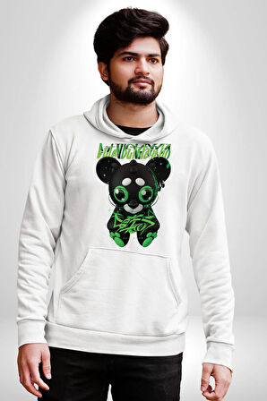 Harvey Duckman Bilim Kurgu, Fantezi Korku Erkek Kadın Beyaz Dijital Baskılı Kapüşonlu Sweatshirt Hoodie