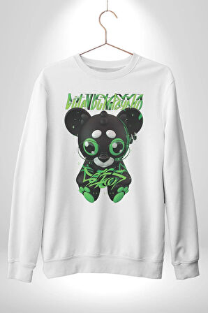 Harvey Duckman Bilim Kurgu, Fantezi Korku Erkek Kadın Unisex Dijital Baskılı Beyaz Sweatshirt
