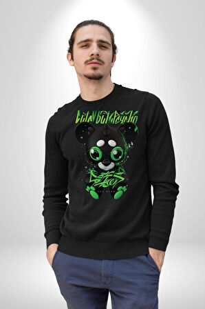 Harvey Duckman Bilim Kurgu, Fantezi Korku Erkek Kadın Unisex Dijital Baskılı Siyah Sweatshirt