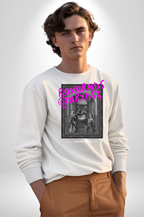 Vaftiz Bebek Papa Sanat Lenard Gaultier Sanat Erkek Kadın Unisex Dijital Baskılı Beyaz Sweatshirt