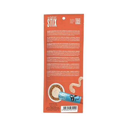 Schesir Cat Stick Somonlu Sıvı Kedi Ödül Maması 6 Adet 15 Gr