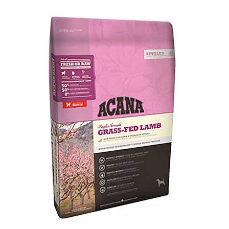 Acana Grass Fed-Lamb Tahılsız Kuzu Etli Yetişkin Köpek Maması 11,4 Kg