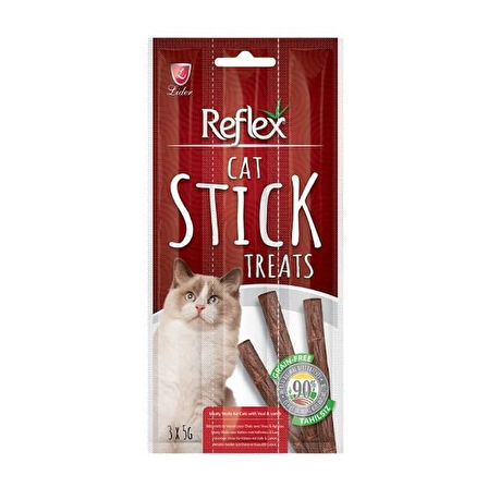 Reflex Biftekli ve Kuzu Etli Stick Kedi Ödül Maması 3 Adet 5 Gr