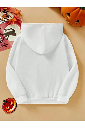 Çocuk Beyaz Minik Aslan Baskılı Sweatshirt