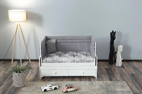 PATİKO R 131 ASANSÖRLÜ BÜYÜYEBİLEN BEŞİK YATAK VE UYKU SETİ İLE BİRLİKTE
