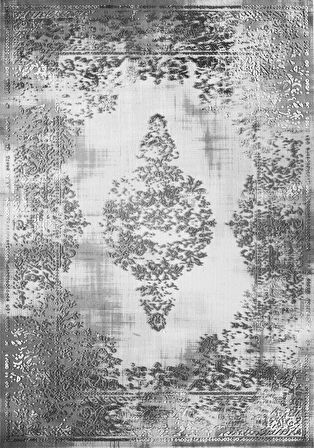 Pamuk Dokuma Taban Kaymaz Yıkanabilir Vintage Desenli  Salon Halısı Mutfak Halısı Koridor Halısı