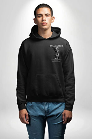 Modern Sanat Yunan Kadın Melek Erkek Kadın Siyah Ön Sırt Baskılı Kapüşonlu Sweatshirt Hoodie