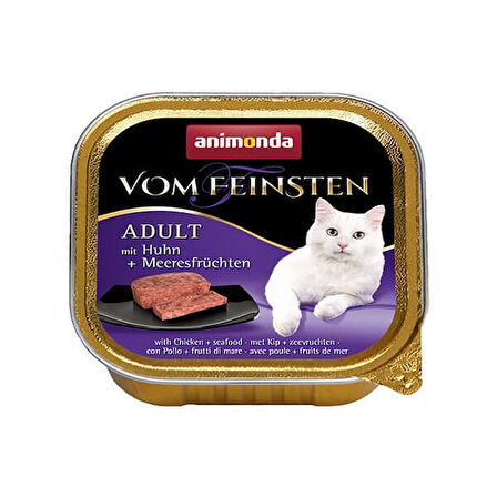 Animonda Tavuk ve Deniz Mahsüllü Yetişkin Konserve Kedi Maması 100 Gr