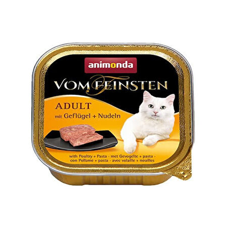 Animonda Kümes Hayvanı ve Makarnalı Yetişkin Konserve Kedi Maması 100 Gr