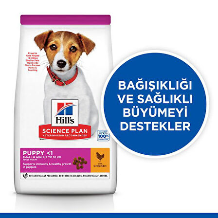 Hills Puppy Small & Miniature Tavuklu Küçük Irk Yavru Köpek Maması 3 Kg