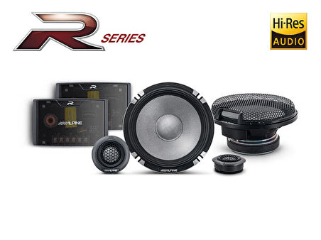 ALPINE R2-S652 Yeni Nesil 6-1/2" (16,5 cm) COMPONENT 2 YOLLU R-SERİSİ PRO HOPARLÖRLER 